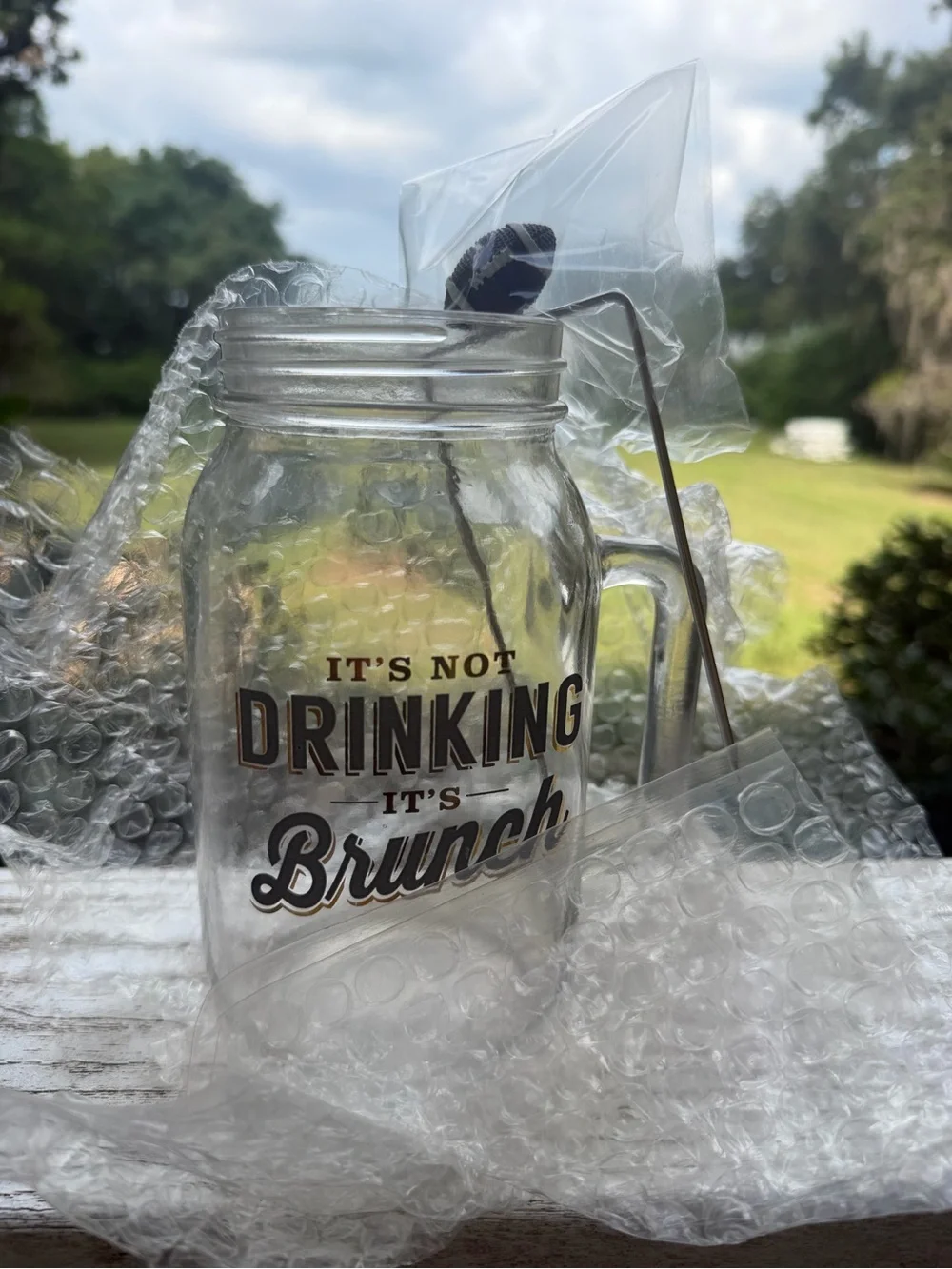 DCI Bloody Mary Mug Set in Clear - 'It's Not Drinking It's Brunch'